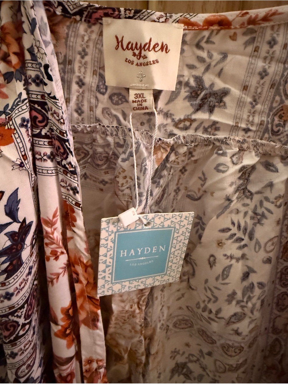 Floral Pattern Home Accent - Cream & Rust cover up.